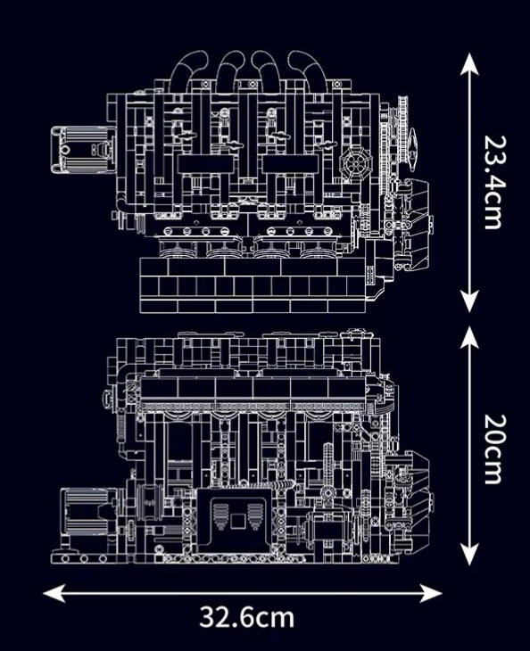 Electric I4 Engine Model Kit