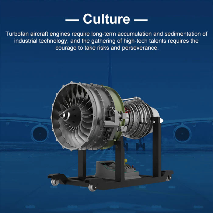 Full Metal Dual-Spool Turbofan Aircraft Engine Model 1000+Pcs