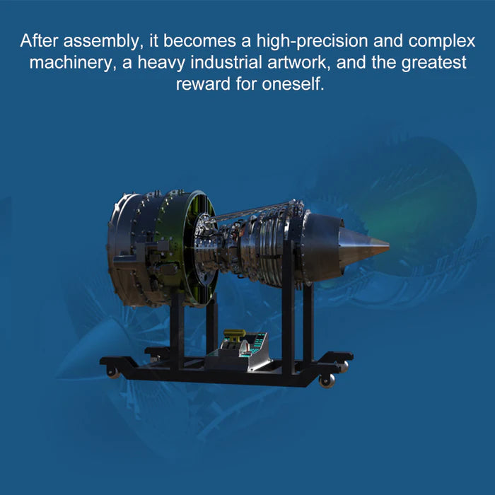 Full Metal Dual-Spool Turbofan Aircraft Engine Model 1000+Pcs