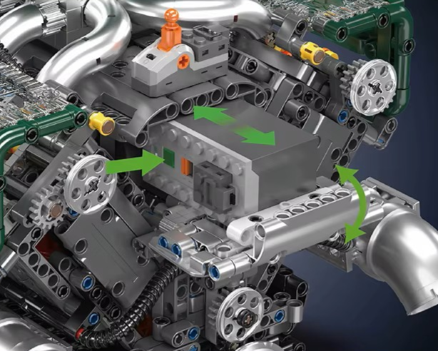 Electric V8 Tank Diesel Engine Kit