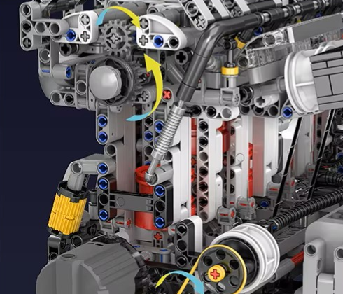 Electric I4 Engine Model Kit