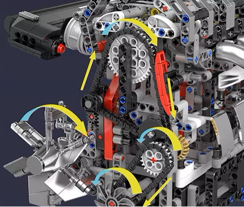 Electric I4 Engine Model Kit