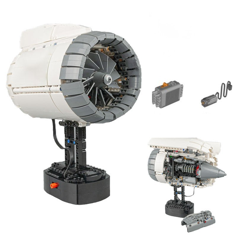 Electric Single Spool Turbofan Aircraft Display Engine Model