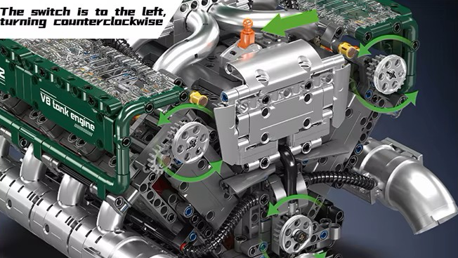 Electric V8 Tank Diesel Engine Kit