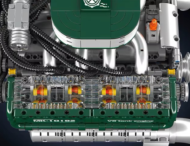 Electric V8 Tank Diesel Engine Kit