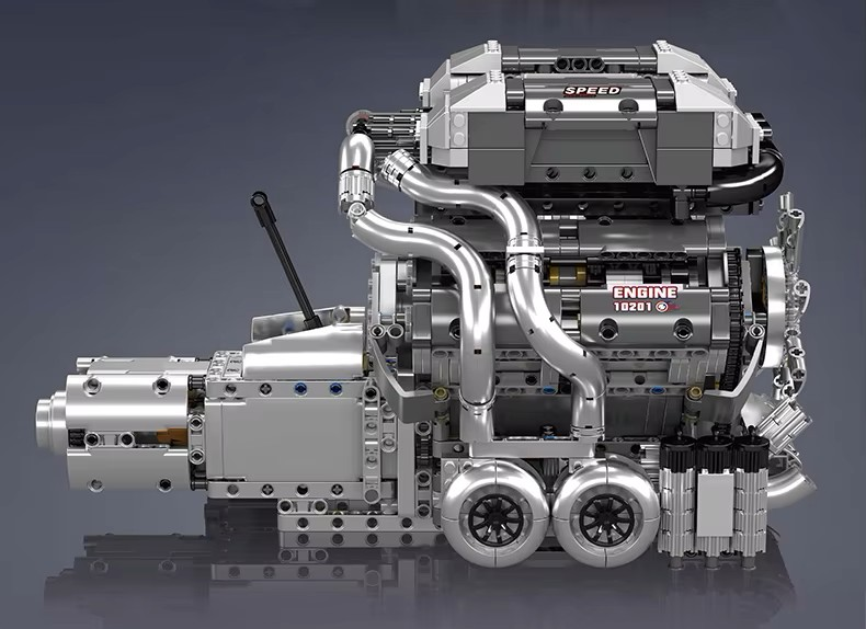 Electric Quad Turbo W16 Engine Model Kit