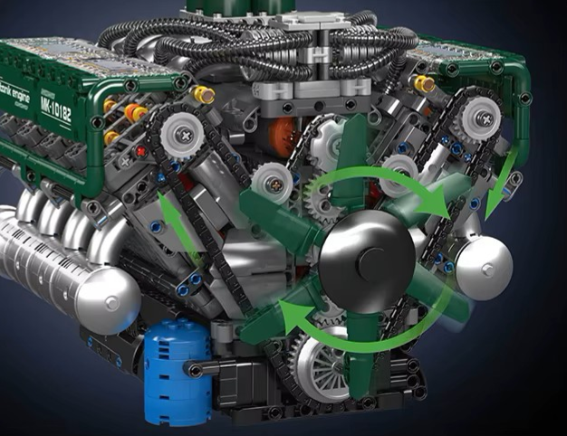 Electric V8 Tank Diesel Engine Kit