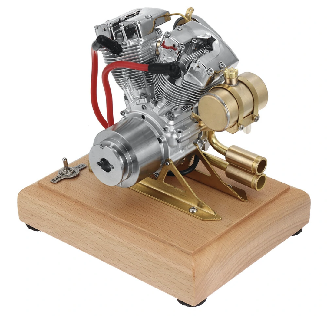 4.2cc OHV V-Twin 2 Cylinder 4 Stroke Gasoline Motorcycle Display Engine